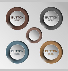 Button Sleek Brown For Web Design