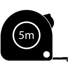 Construction Measuring Tape Icon On White