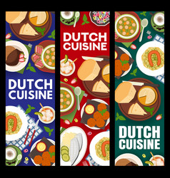 Dutch Cuisine Food Banners Restaurant Dishes Meal