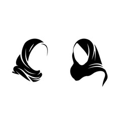 Muslim Veil Logo Template Design