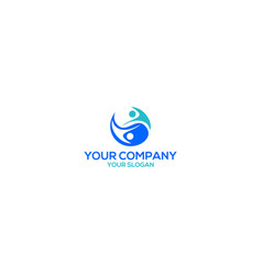 People Ying Yang Logo Design