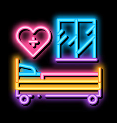 Prenatal Ward Maternity Hospital Neon Glow Icon