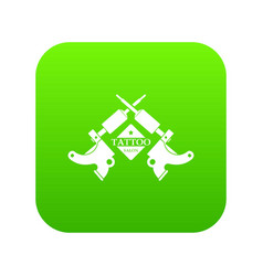 Tattoo Machine Icon Green