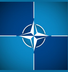 Flag Of Nato Otan North Atlantic Treaty