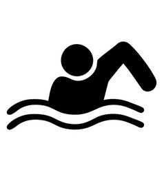 Front View Swimmer Icon