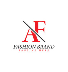 Letters Fa Af Modern Fashion Brand Logo Design