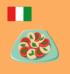 With Salad Caprese