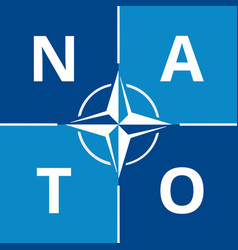 Flag Of Nato Otan North Atlantic Treaty