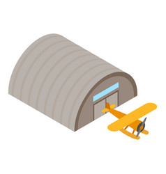 Retro Seaplane Icon Isometric Style