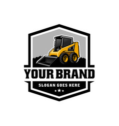 Skid Steer Loader Construction Vehicle Logo