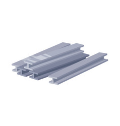 Double I-beams Stacked Steel Material Metal