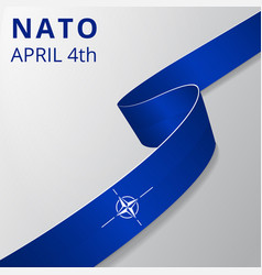 Flag Of Nato Otan North Atlantic Treaty