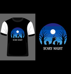 Scary Night T Shirt Design