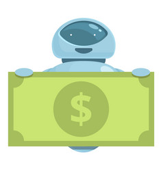 Cash Bot Trade Icon Cartoon School