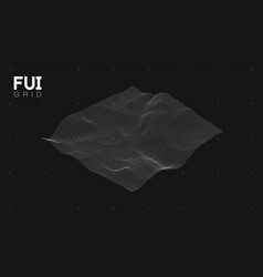 Fui Gui 3d Landscape Scan Grid Abstract