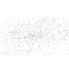 Jinan Map City Poster Province White And Grey