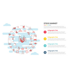 Stock Market Concept For Infographic Template