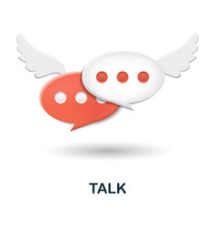 Talk Icon 3d From Discussion Collection Creative