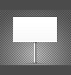 Blank Urban Advertising Banner Mockup Isolated