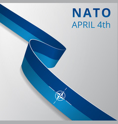 Flag Of Nato Otan North Atlantic Treaty