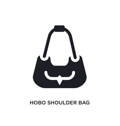 Hobo Shoulder Bag Isolated Icon Simple Element