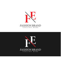 Letters Fe Ef Modern Fashion Brand Logo Design