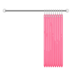 Bathroom Curtain Hanging Pink Shower Textile