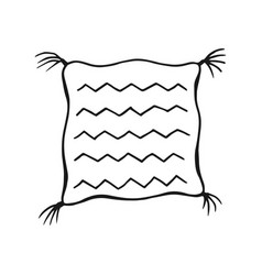 Decorative Pillow Hand Drawn