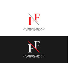 Letters Ff Modern Fashion Brand Logo Design