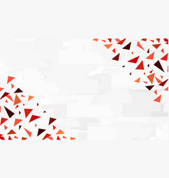 Abstract Red Polygonal On Gray Background