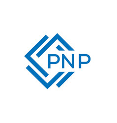 Pnp Letter Logo Design On White Background