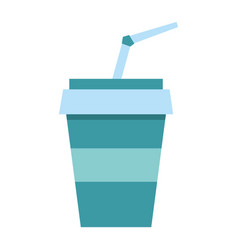 Soda Drink Cup With Straw