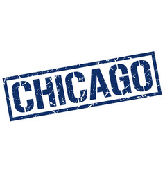 Chicago Blue Square Stamp