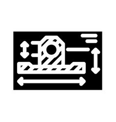 Technical Drawing Mechanical Engineer Glyph Icon