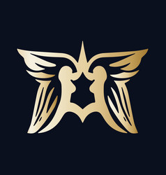 Angel Wings Logo Design Template