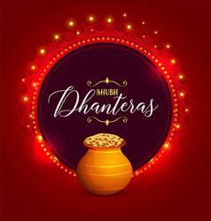 Shubh Dhanteras Occasion Bright Background