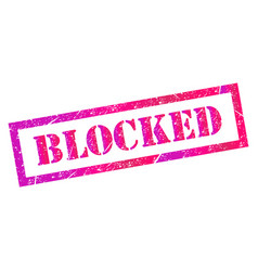 Blocked Stamp Symbol Label Sticker Sign Button