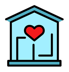 Charity Shop Icon Color Outline