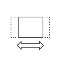 Material Stretching Line Outline Icon