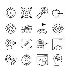 Icon Set Apple And Profile Head Line Style