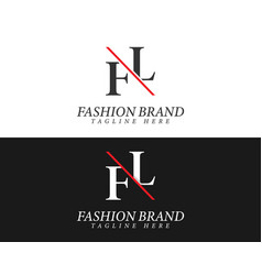 Letters Fl Lf Modern Fashion Brand Logo Design