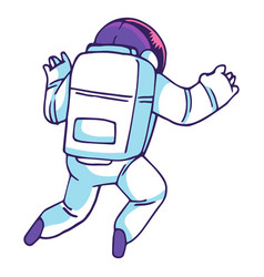 Astronaut Rear View Cartoon