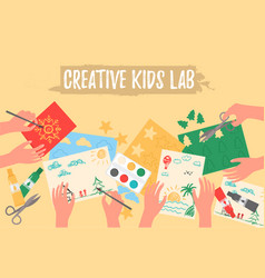 Creative Kids Lab Top View Kids Hands