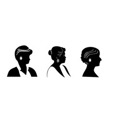 Female Silhouette Is In Profile