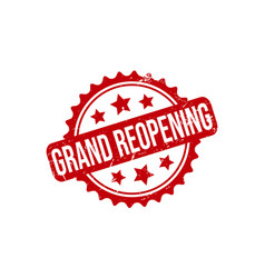 Grand Reopening Rubber Stamp Seal