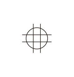 Circle Lines Geometric Symbol Simple Logo