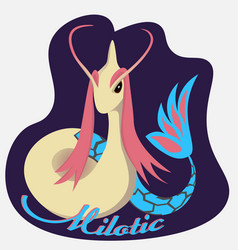 Pokemon Go Sea Dragon Milotic Logo On Ultraviolet