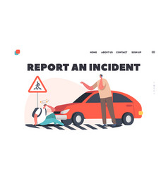 Report An Incident Landing Page Template