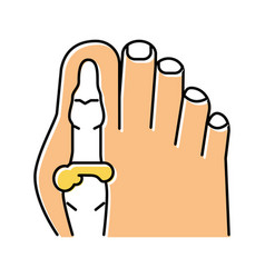 Foot Big Toe Bone Gout Color Icon