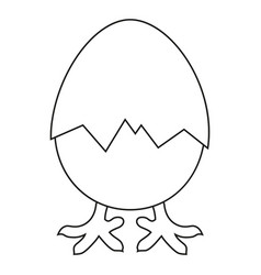 Black and white new chick is born Royalty Free Vector Image